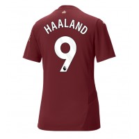 Maglia Calcio Manchester City Erling Haaland #9 Terza Divisa Donna 2024-25 Manica Corta